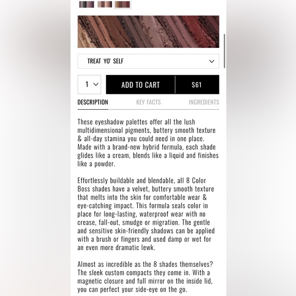 IL Makiage Color Boss Master Palette eye colors - Treat Yo’ Self 1001 NIB - Picture 4 of 4